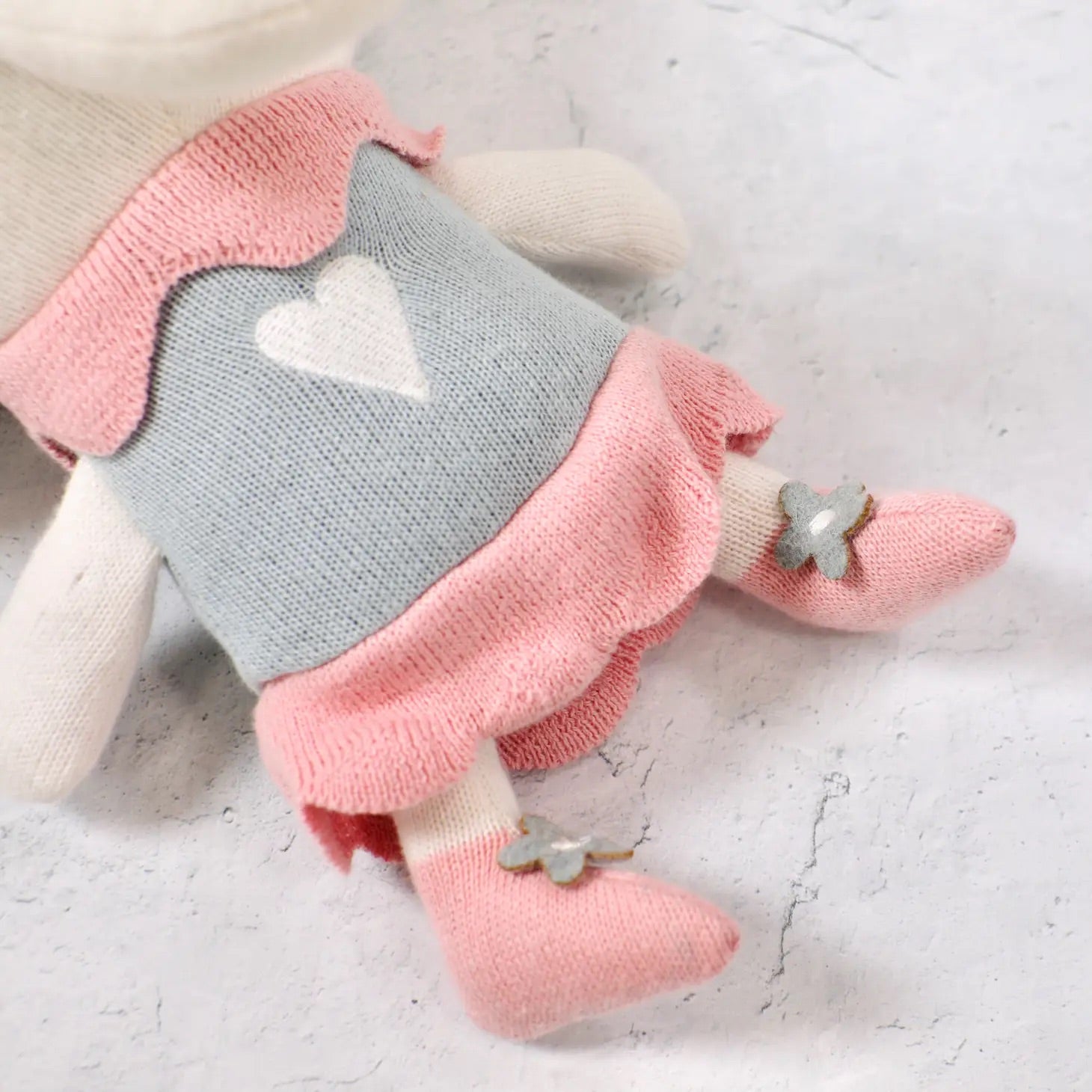 Harper Elephant Organic Cotton Hand Knit Stuffed Animal Baby Toy