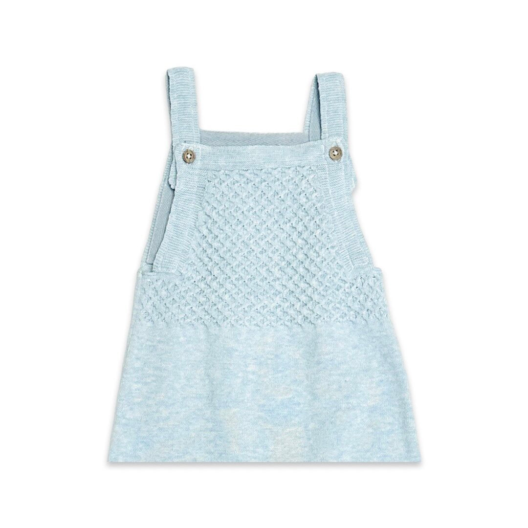 Sleeveless Sweater Knit Baby Overall & Bodysuit SET (Organic Cotton)