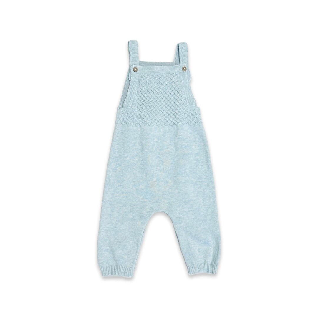 Sleeveless Sweater Knit Baby Overall & Bodysuit SET (Organic Cotton)