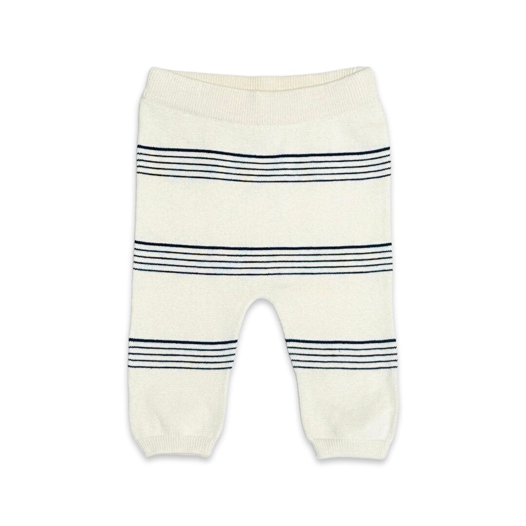 Stripe Sweater Knit Baby Pullover & Pants 2pc SET (Organic Cotton)