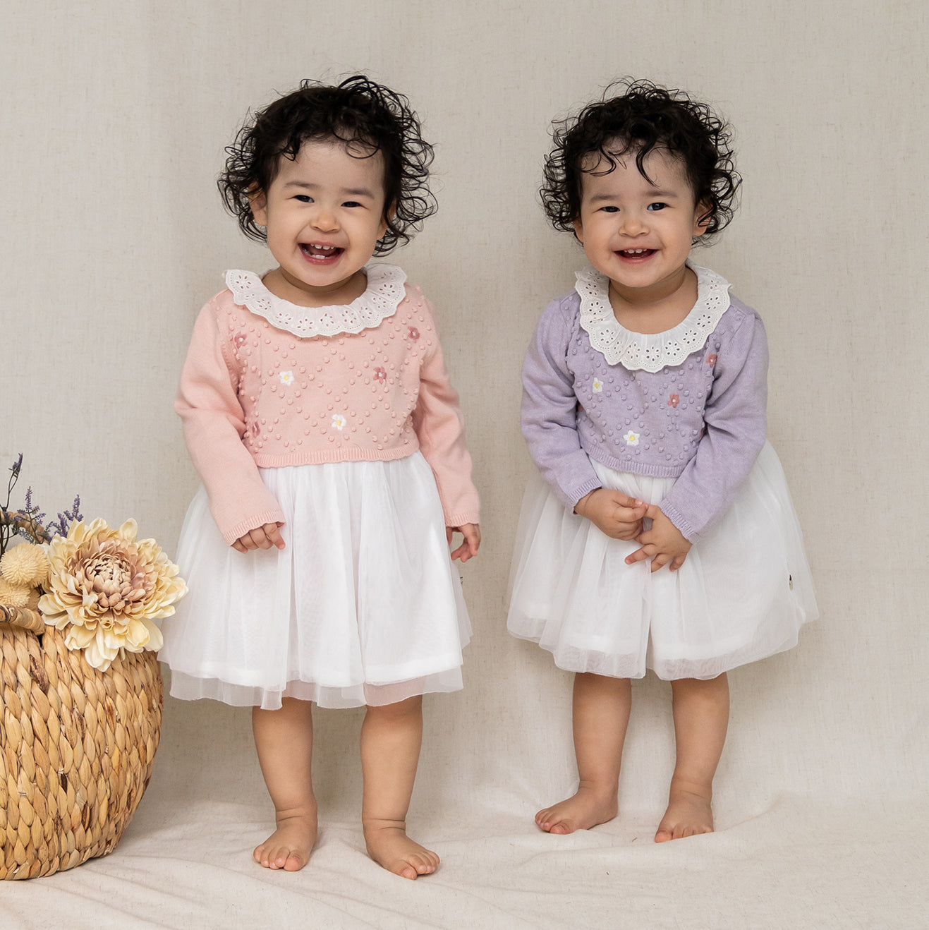 Organic Sweater Knit Baby Girl Dresses by Viverano Organics