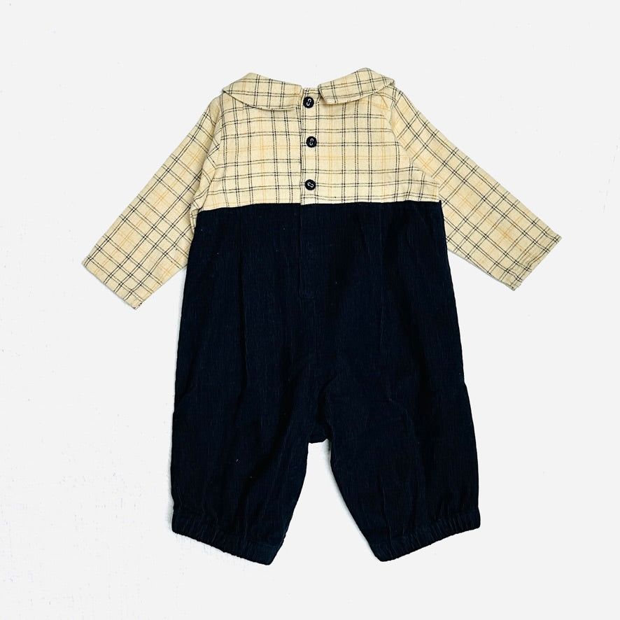 mbroidered Corduroy Baby Coverall Jumpsuit (Organic)