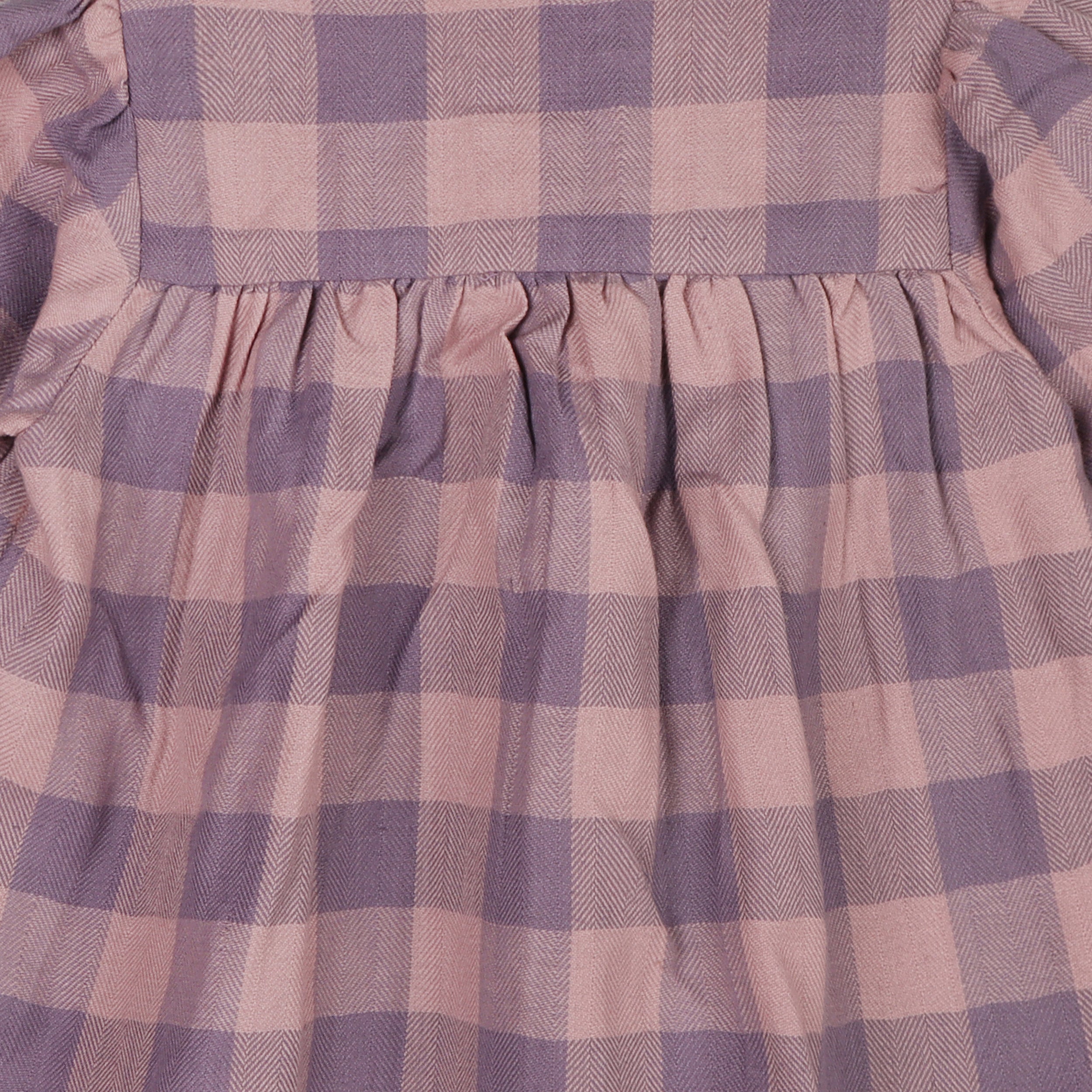 Lace Gingham Baby Dress & Bloomer Set (Organic)