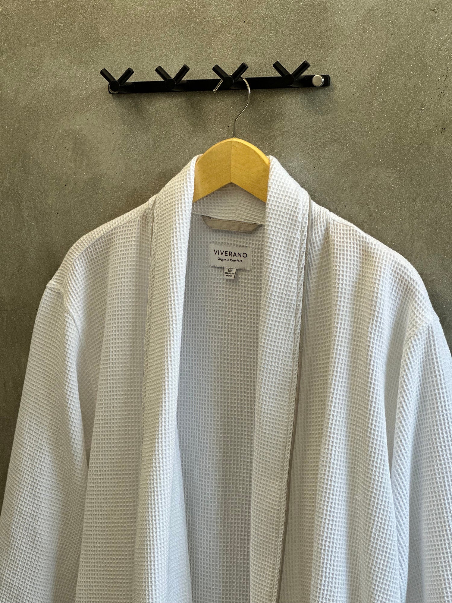 Men's Organic Waffle Weave Bathrobes by Viverano Organics