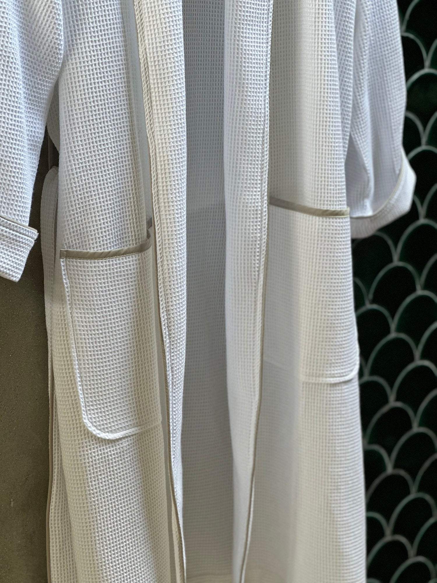 Men's Organic Waffle Weave Bathrobes by Viverano Organics