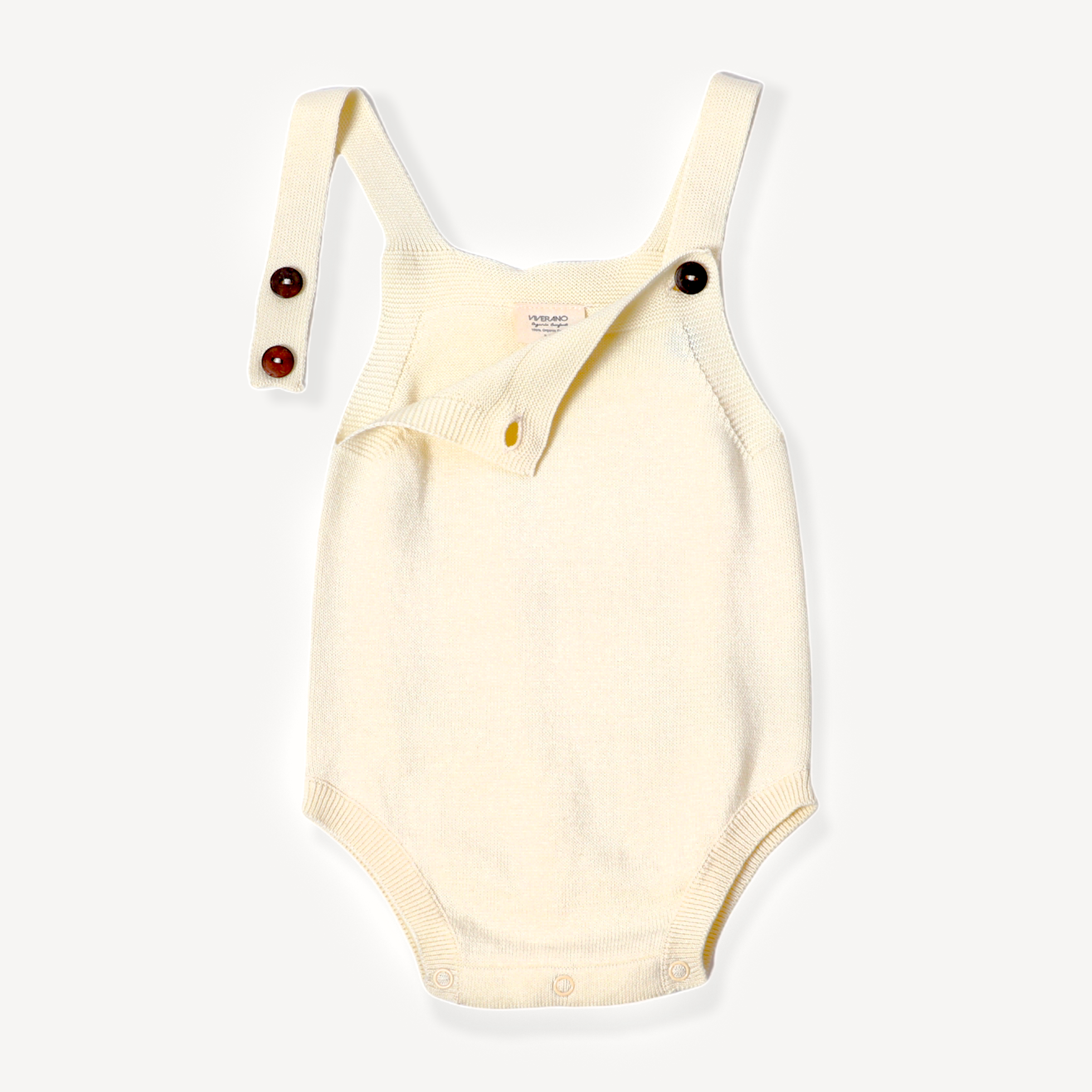 Viverano Milan Knit Sleeveless Short Romper - Organic Cotton