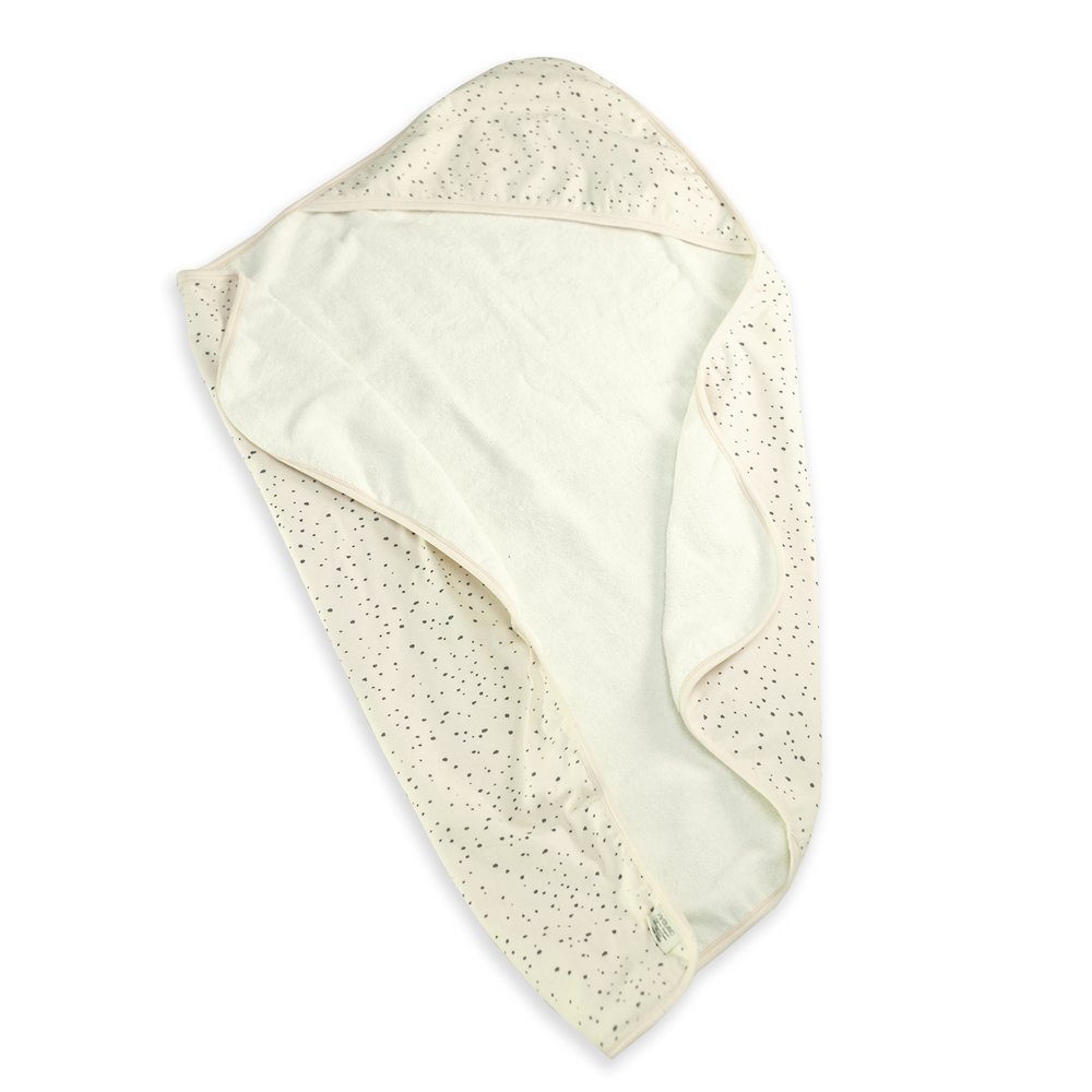 Organic Cotton Pebble Reversible Hooded Towel for Babies - Baby Shower Gifts