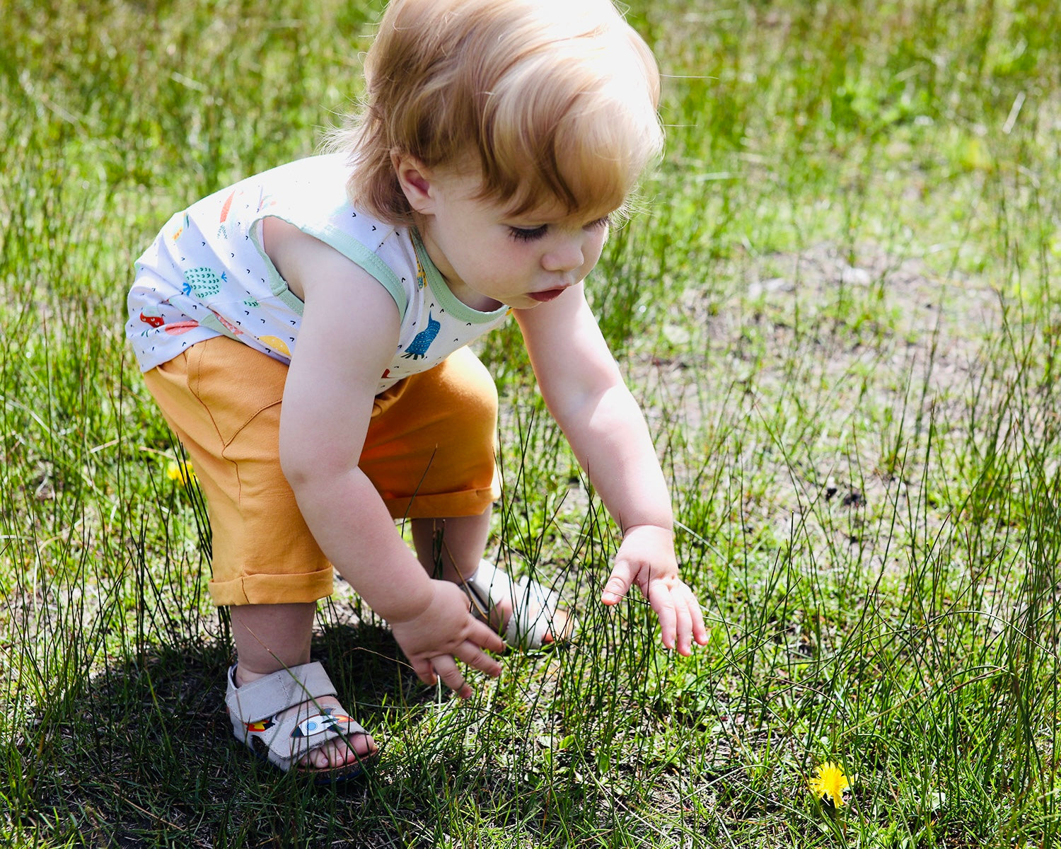 Organic Cotton Sleeveless Tee + Shorts Set - Veggie Salad by Viverano