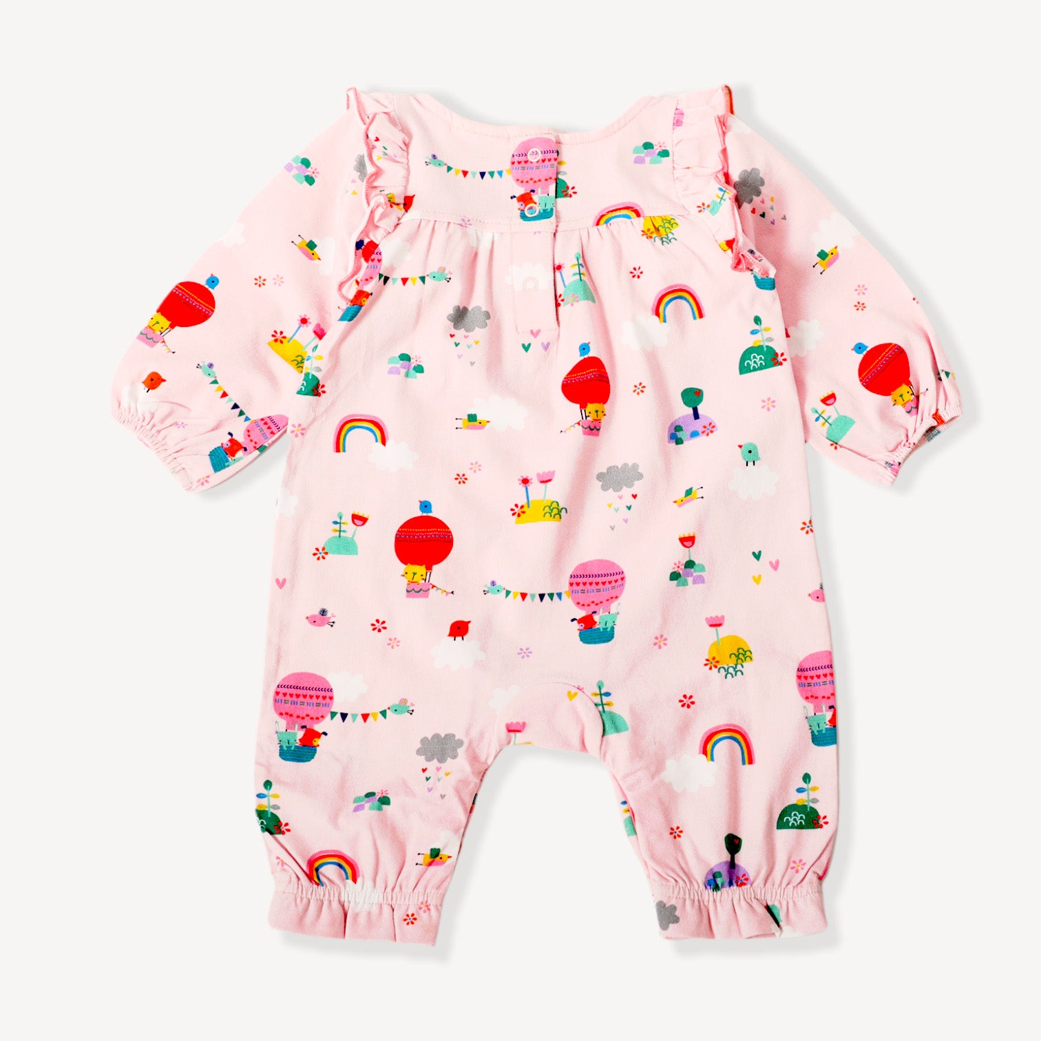 Fly Away Balloon Ruffle Jumpsuit Romper  (Organic Cotton)