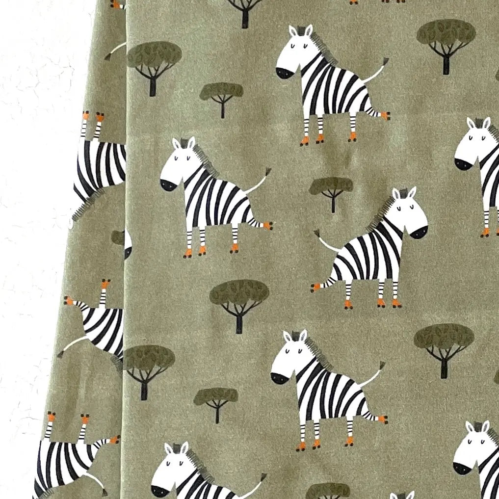 Skater Zebra Reversible Baby Blanket Organic Jersey