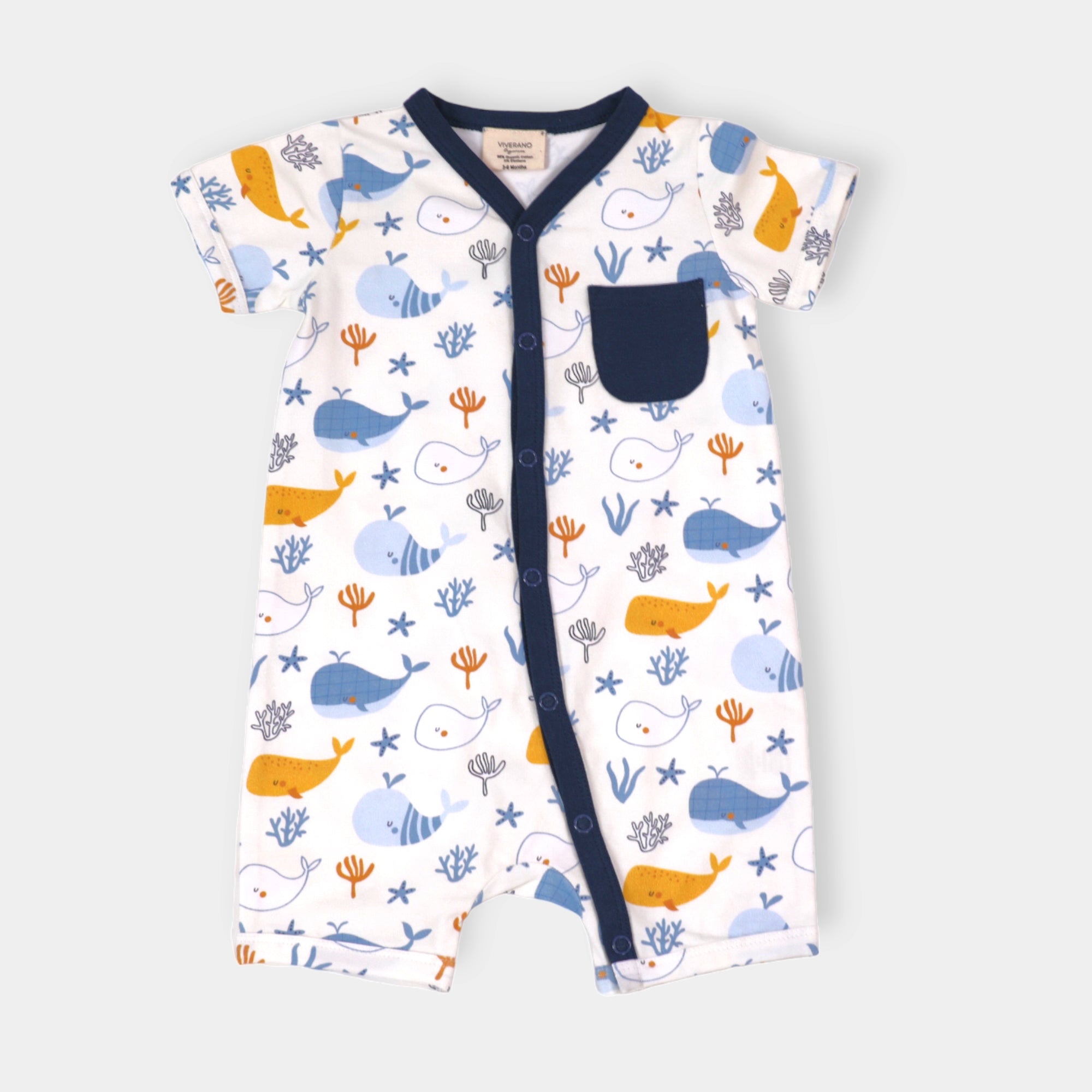 Popular Romper with whales