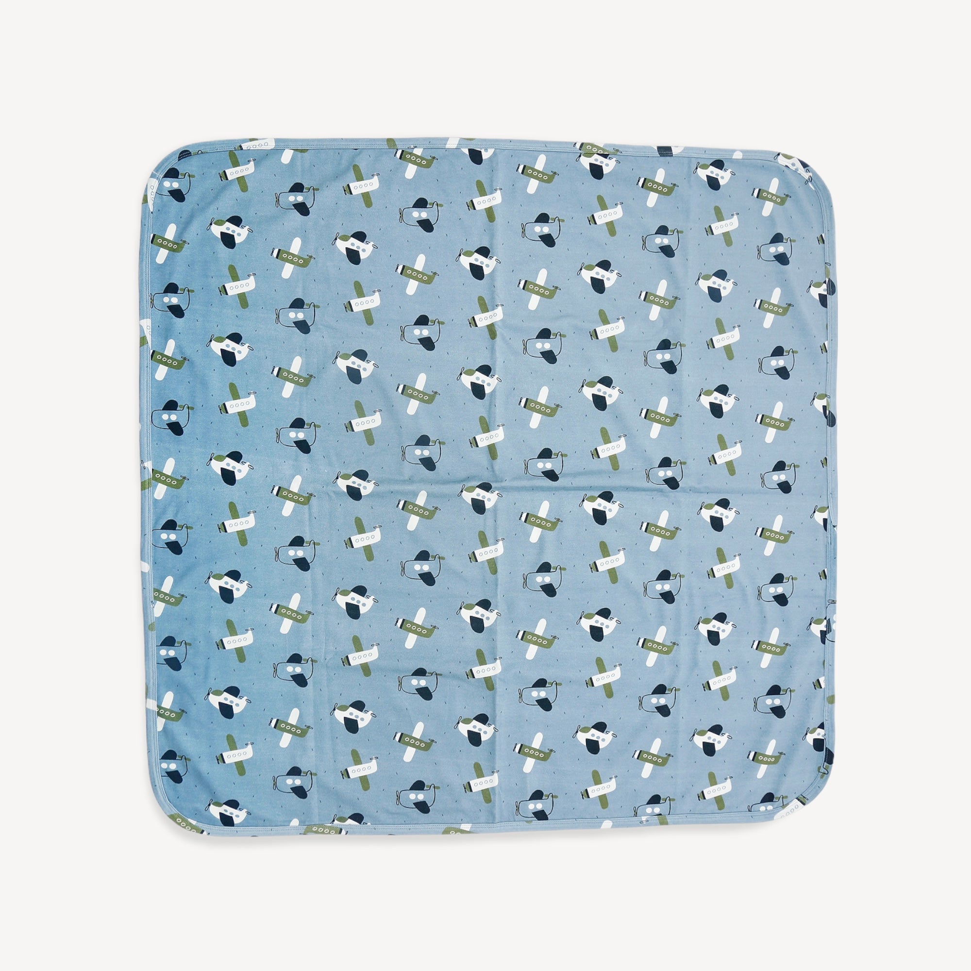 Airplanes Reversible Baby Blanket (Organic Jersey)