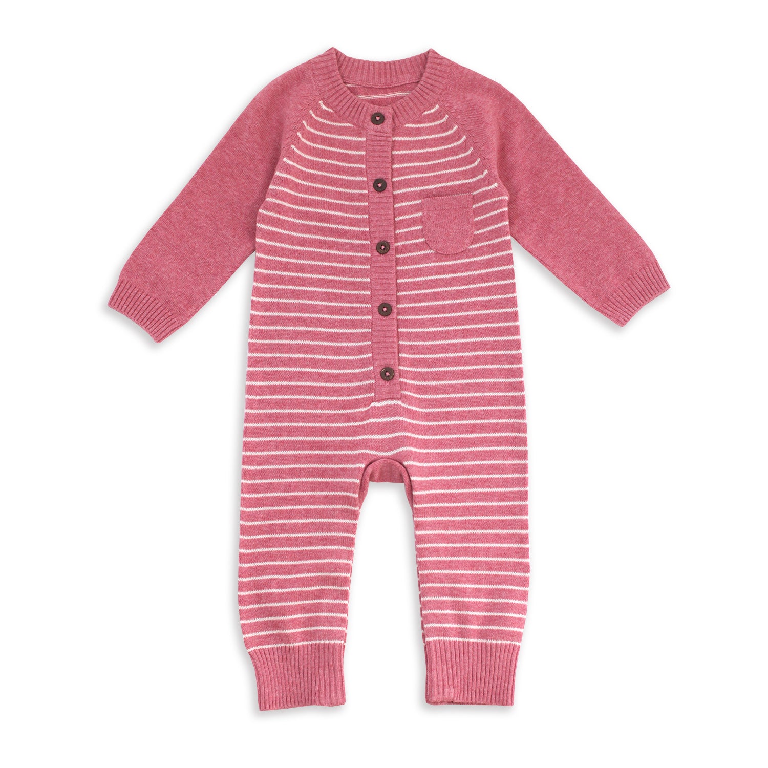 Milan Organic Cotton Heather Knit Classic Coverall for Babies by Viverano