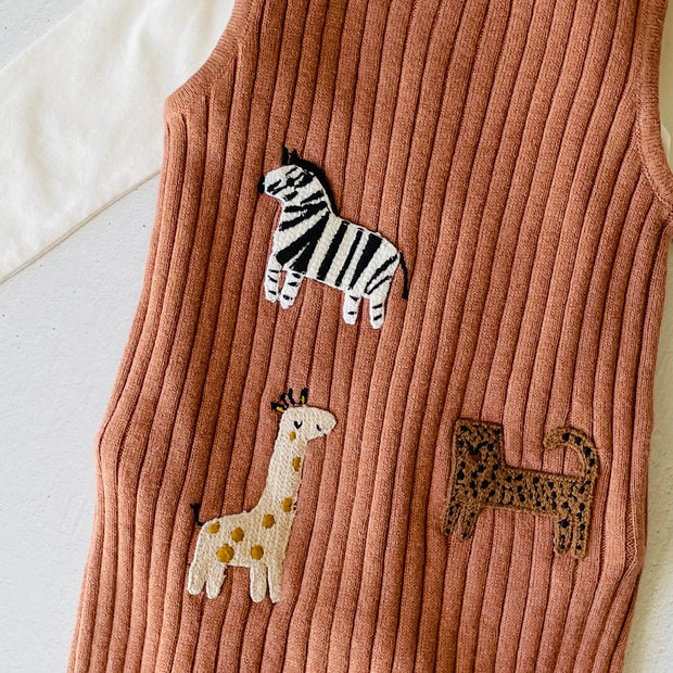 Baby Boys Fox Sweater Knit Romper