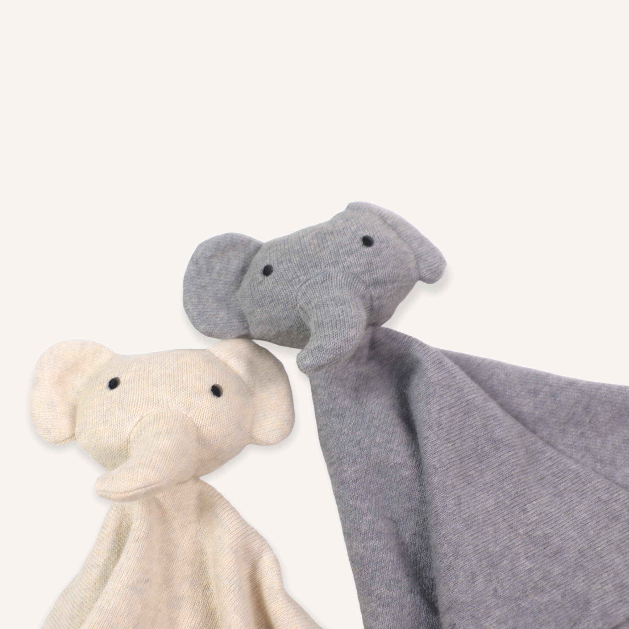 Organic Baby Lovey Security Blanket Cuddle Cloth - Elephant