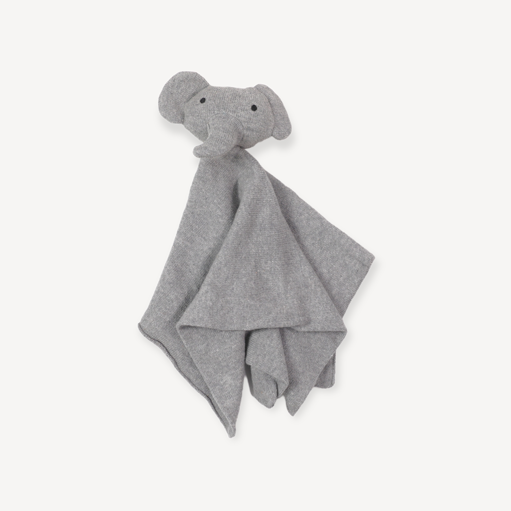 Organic Baby Lovey Security Blanket Cuddle Cloth - Elephant