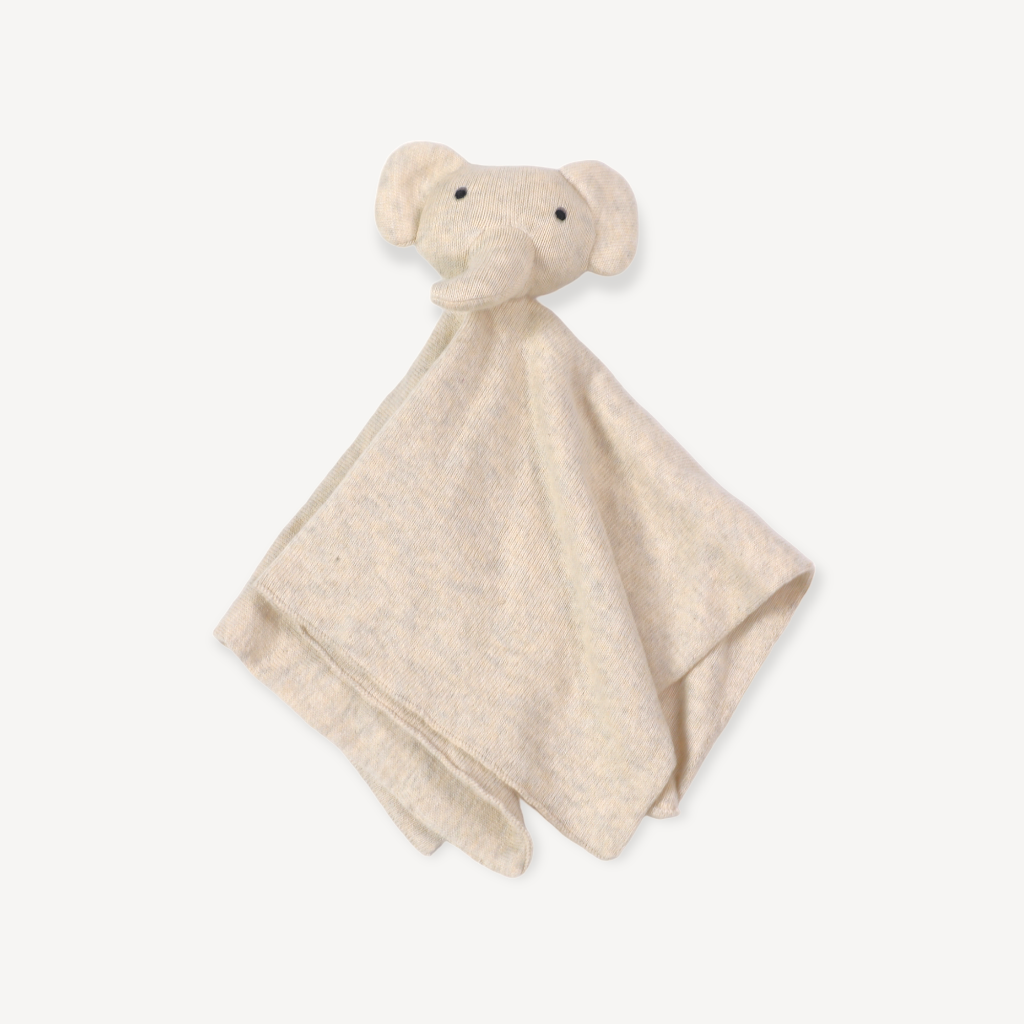 Organic Baby Lovey Security Blanket Cuddle Cloth - Elephant