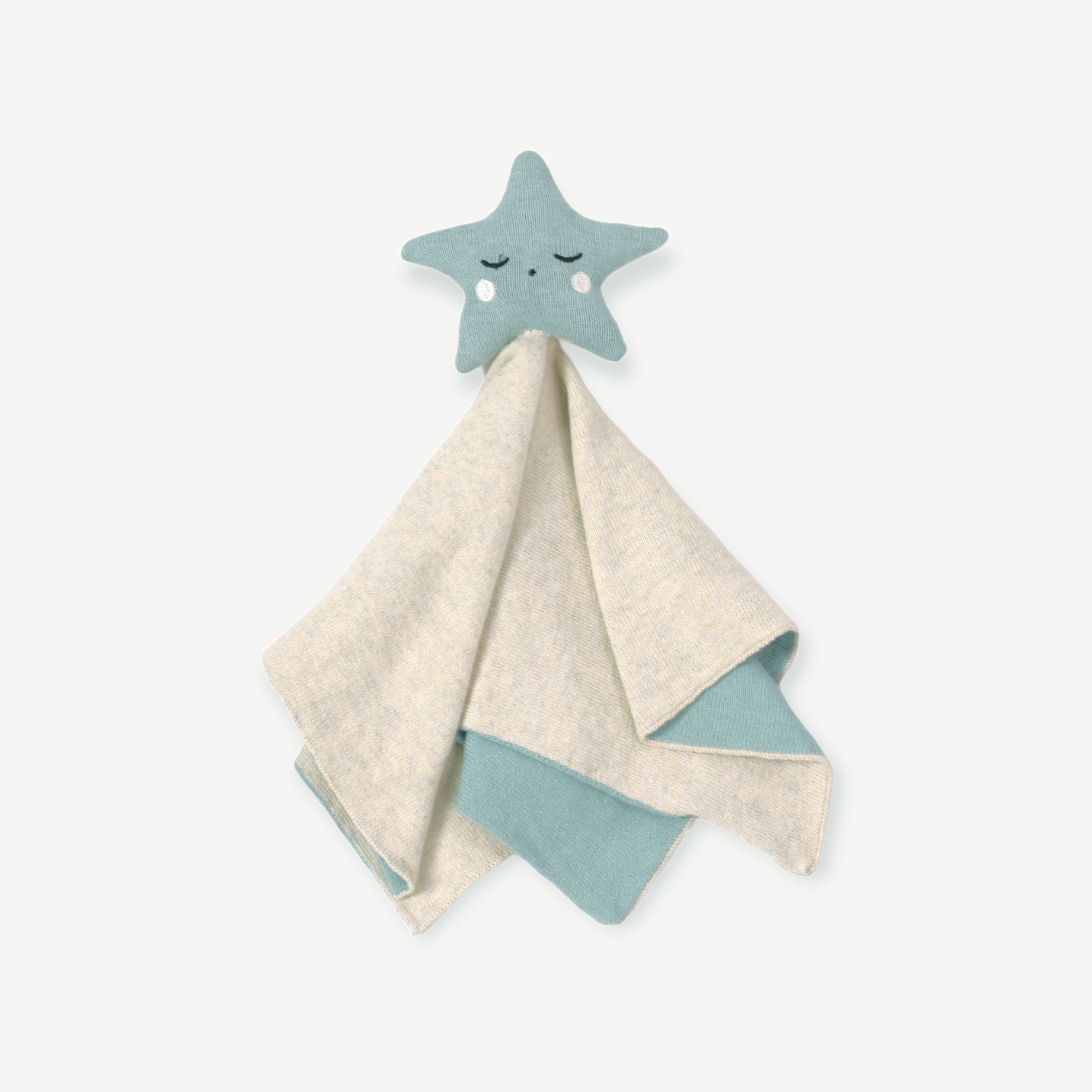 Organic Baby Lovey Security Blanket Cuddle Cloth - Star by Viverano