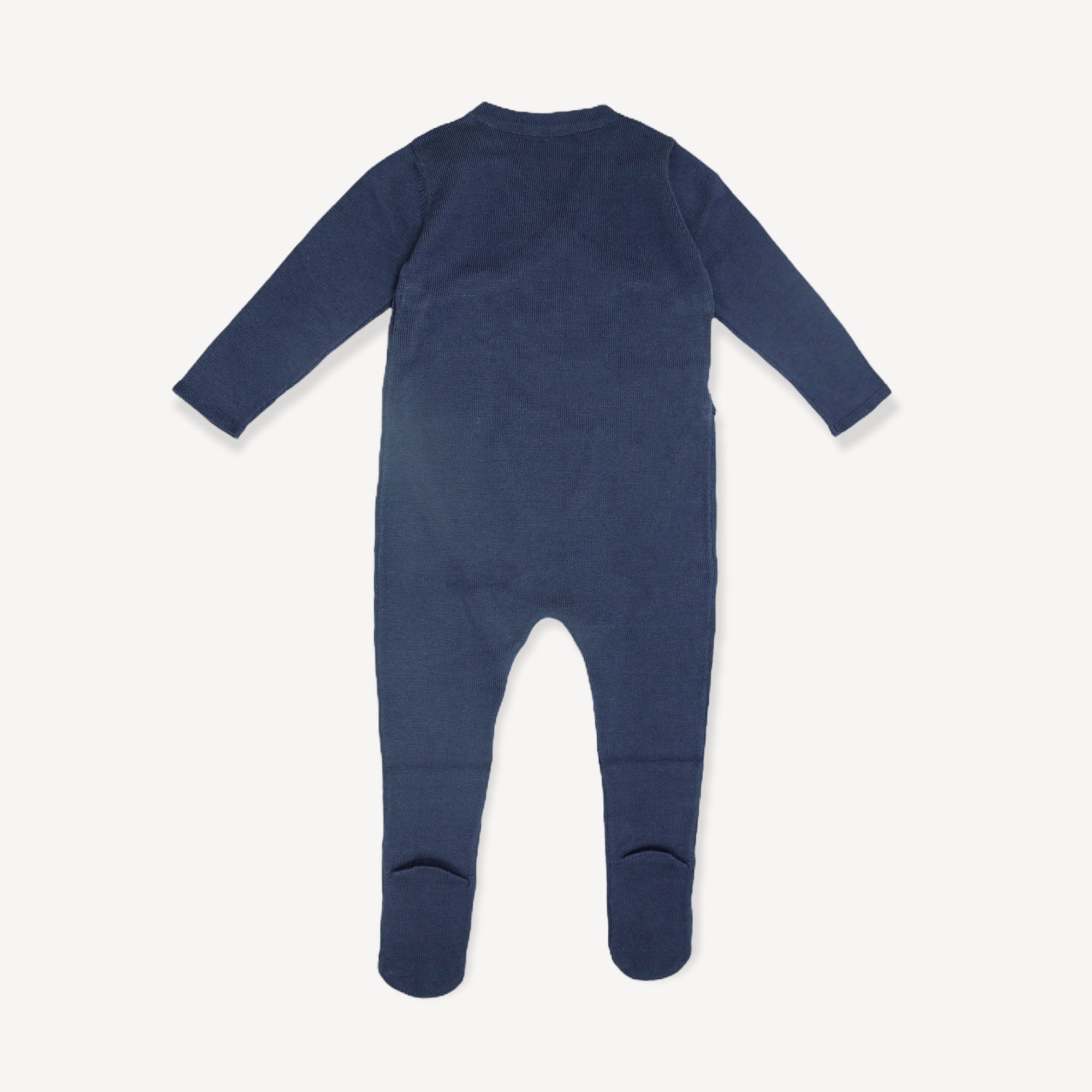 Milan Sweater Knit Baby Kimono Footie Coverall (Organic Cotton) Viverano Organic Baby Clothing