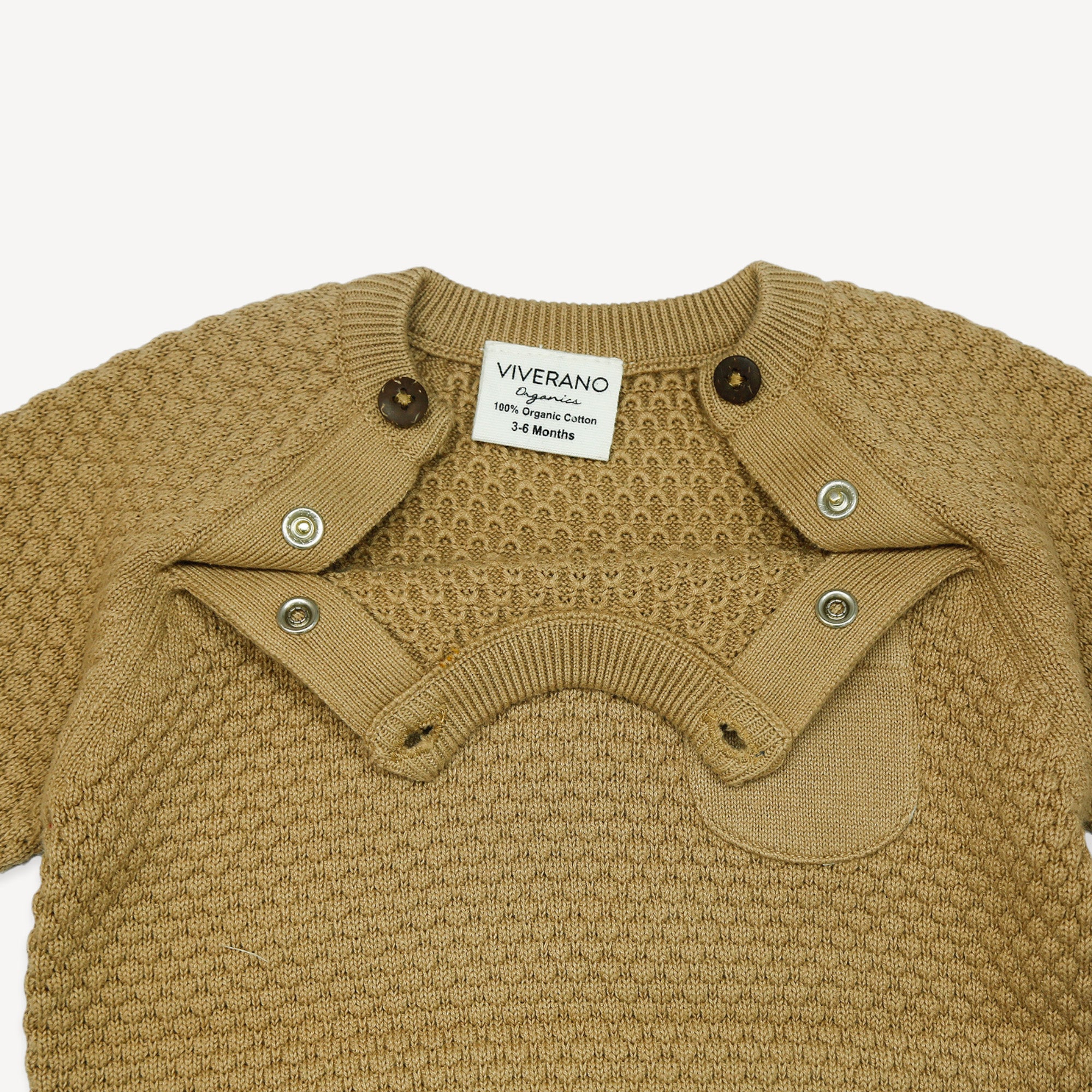 Milan Earthy Baby Raglan Pullover Top Sweater Knit (Organic Cotton) Viverano Organic Baby