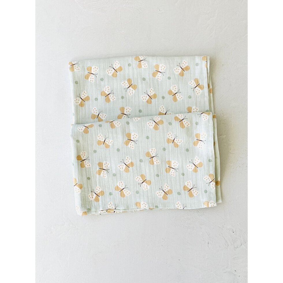 Butterfly Baby Swaddle Blanket (Organic Muslin)