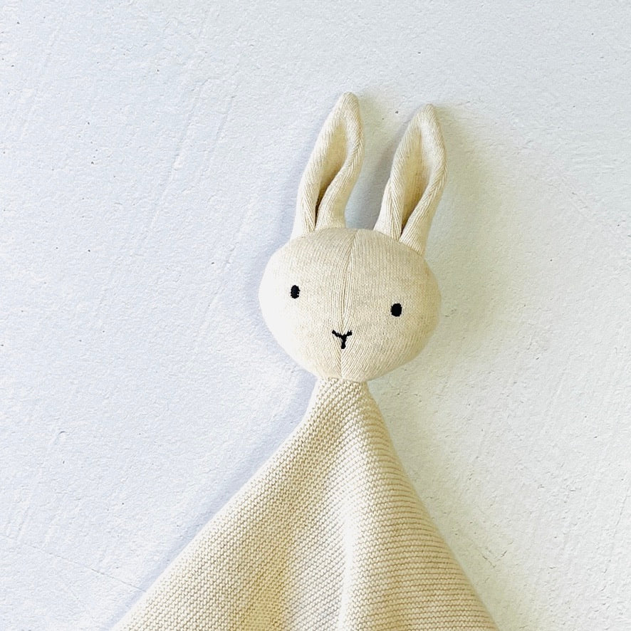 Viverano Organic Baby Lovey Security Blanket Cuddle Cloth - Bunny (Viverano)