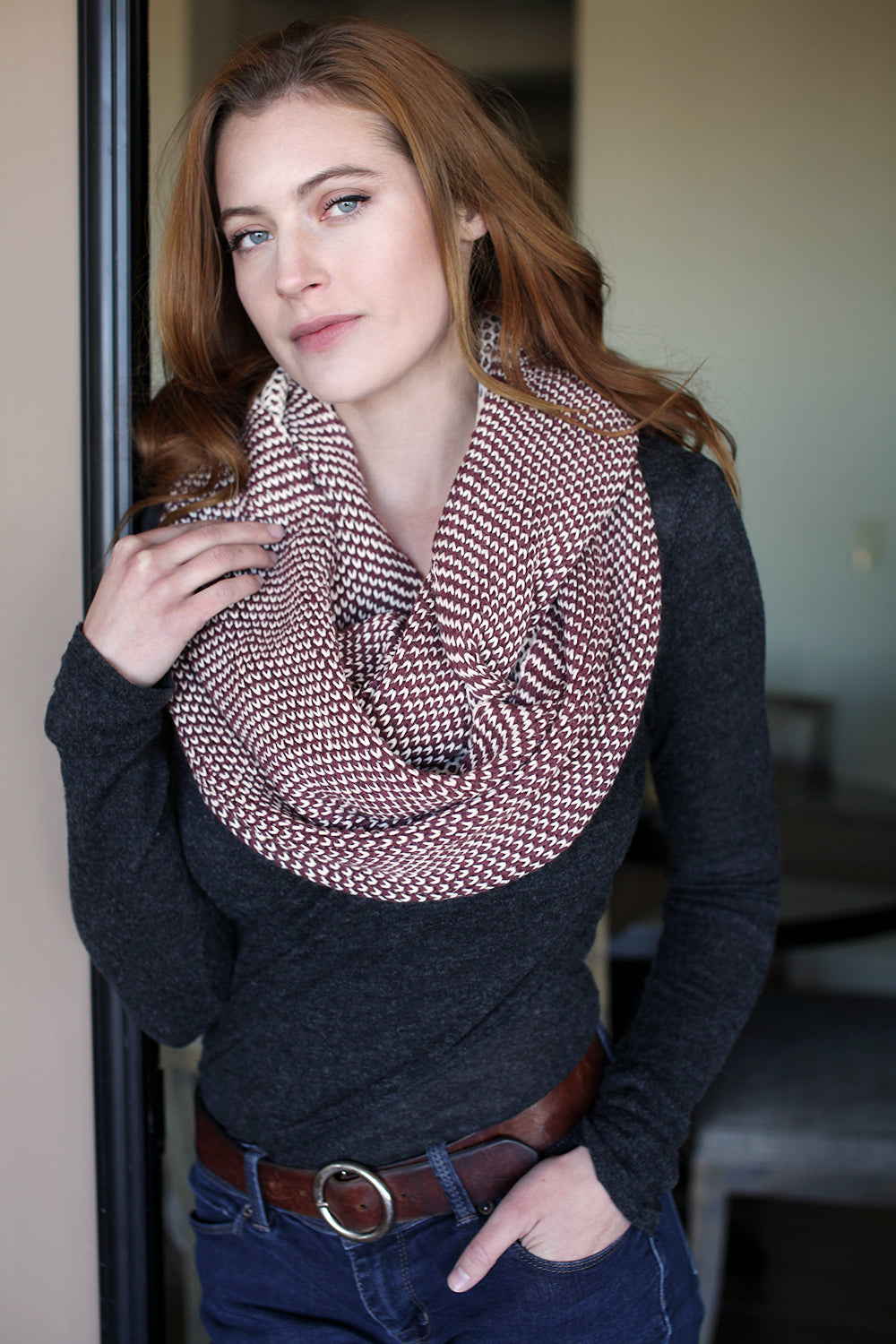 Viverano Organic Cotton Soft Knit Infinity Scarf - Eco-friendly Gifts