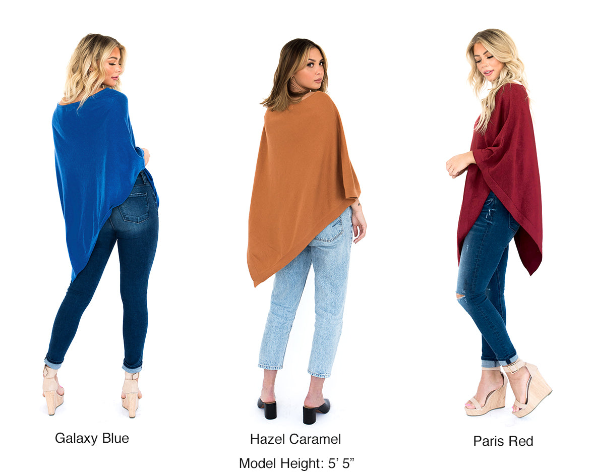 Poncho de punto para mujer Viverano Loving Thread - Algodón orgánico