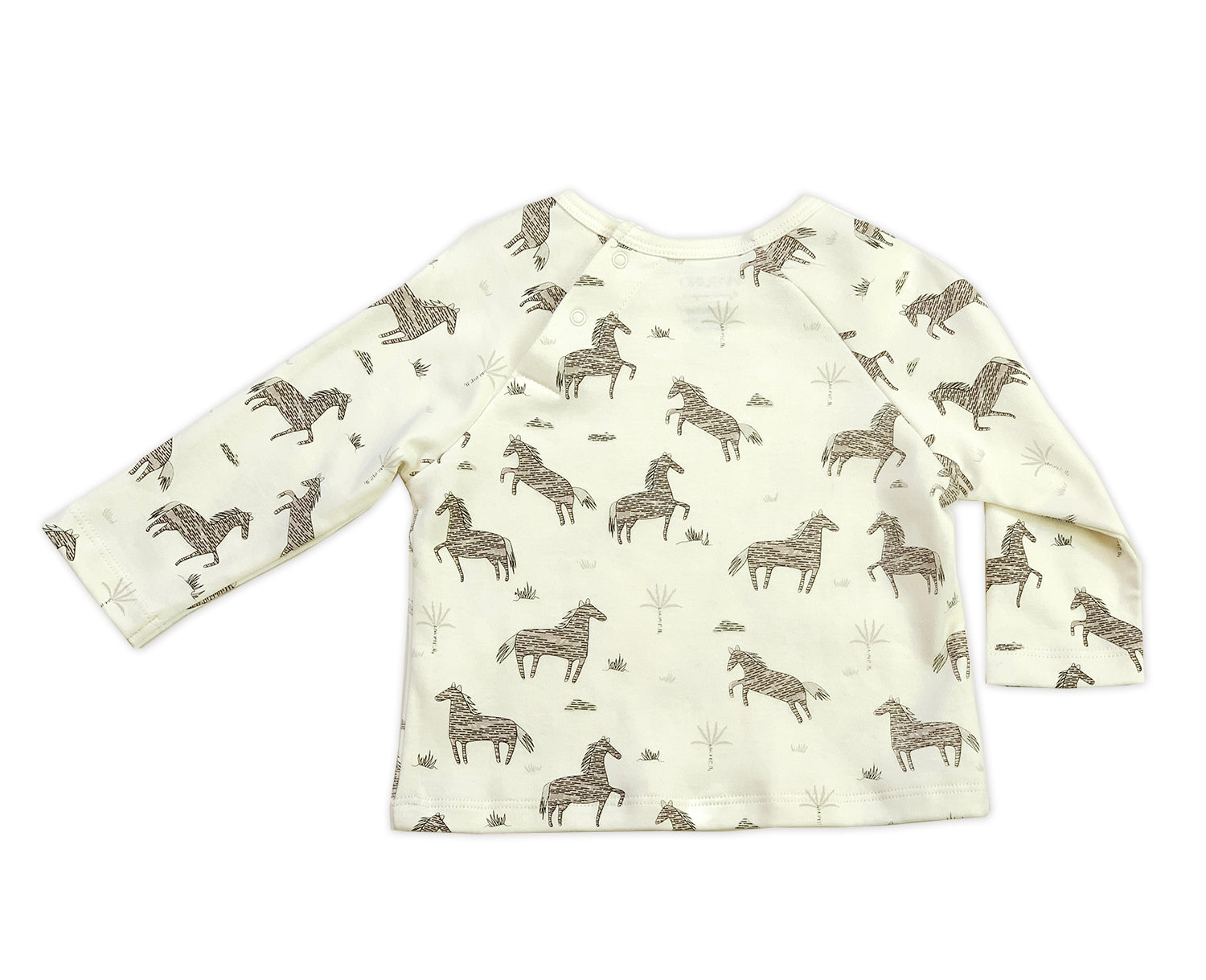 Wild & Free Horse Organic Cotton Long Sleeve Tee for Babies - Baby Gifts