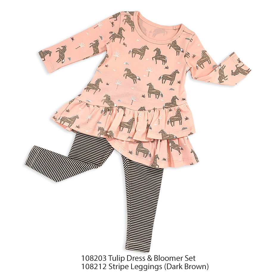 Wild & Free Horse Organic Cotton Tulip Dress for Babies - Baby Gifts