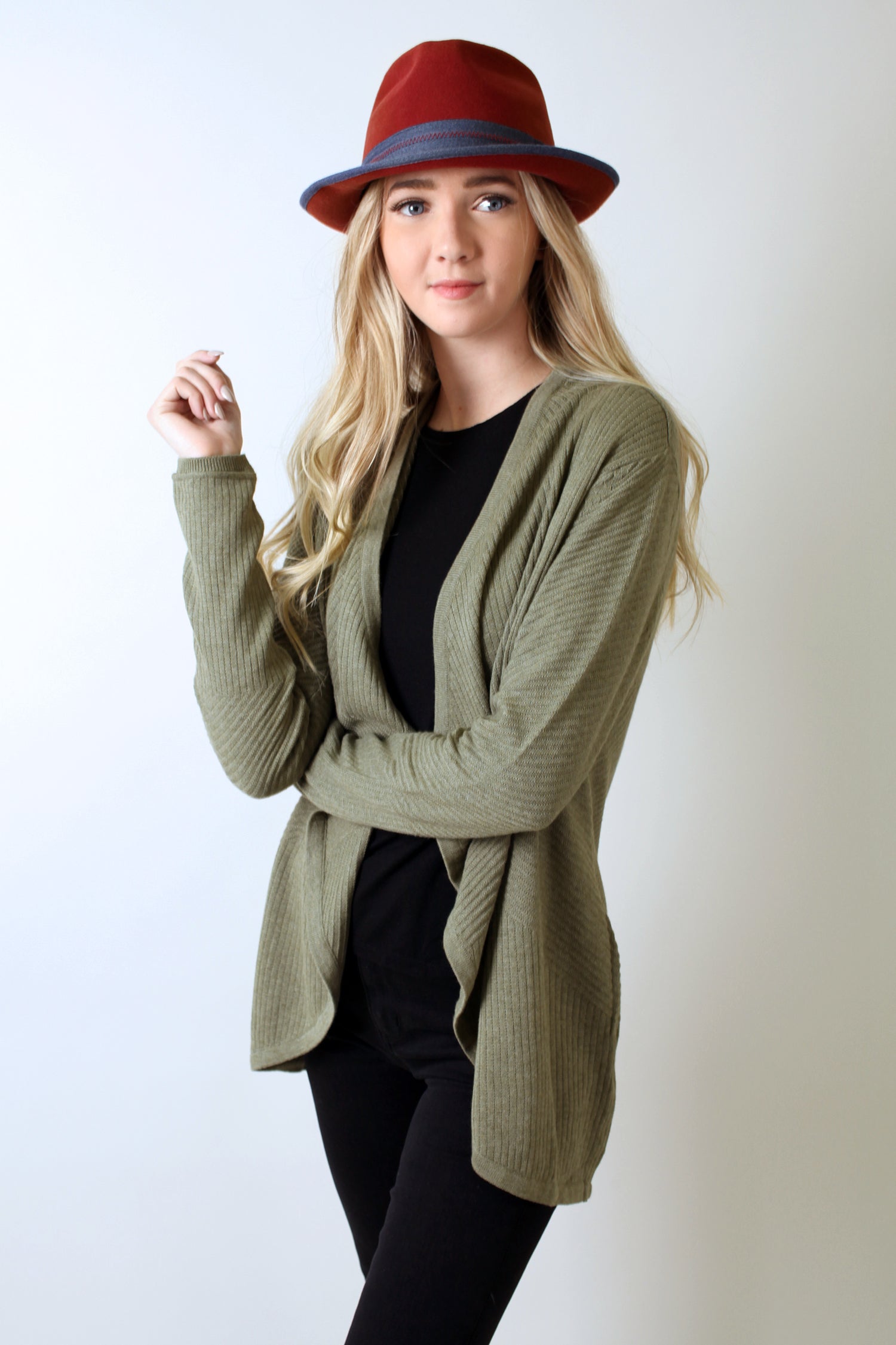 Eco-Chic Organic Waterfall Cardigan Sweater 