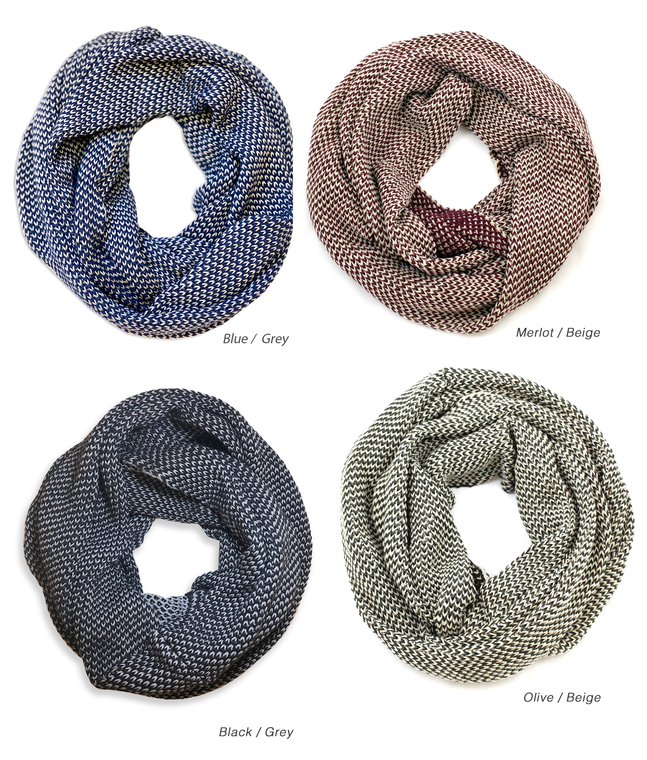 Viverano Organic Cotton Soft Knit Infinity Scarf - Eco-friendly Gifts